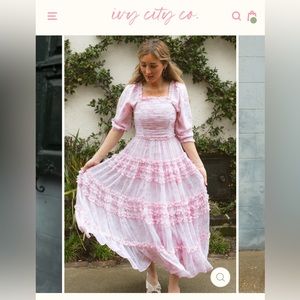 Used Excellent Condition XL Ivy City Co Aniston Dress in Pink